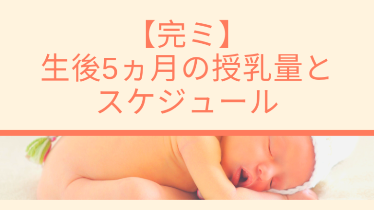 生後5ヶ月の完ミ育児 ミルク量とスケジュール 離乳食スタート 育児と家計ラボ